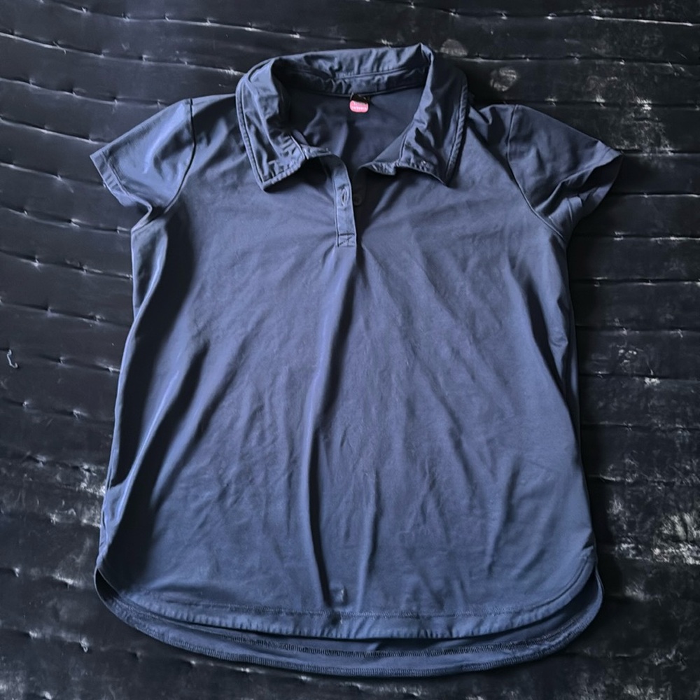 Athleta girls navy polo size L/12